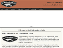 Tablet Screenshot of knifemakersguild.com